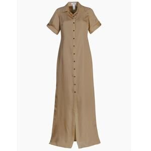 NWT Anthropologie Moda Zeta Andrestia Maxi Dress in Camel Size 0